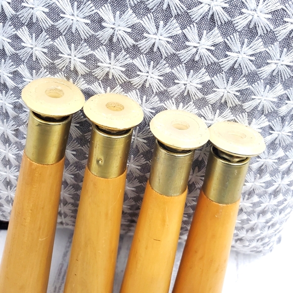 Hardwood Round Tapered Chair Table Stool Leg Set of 4 - Picture 8 of 13